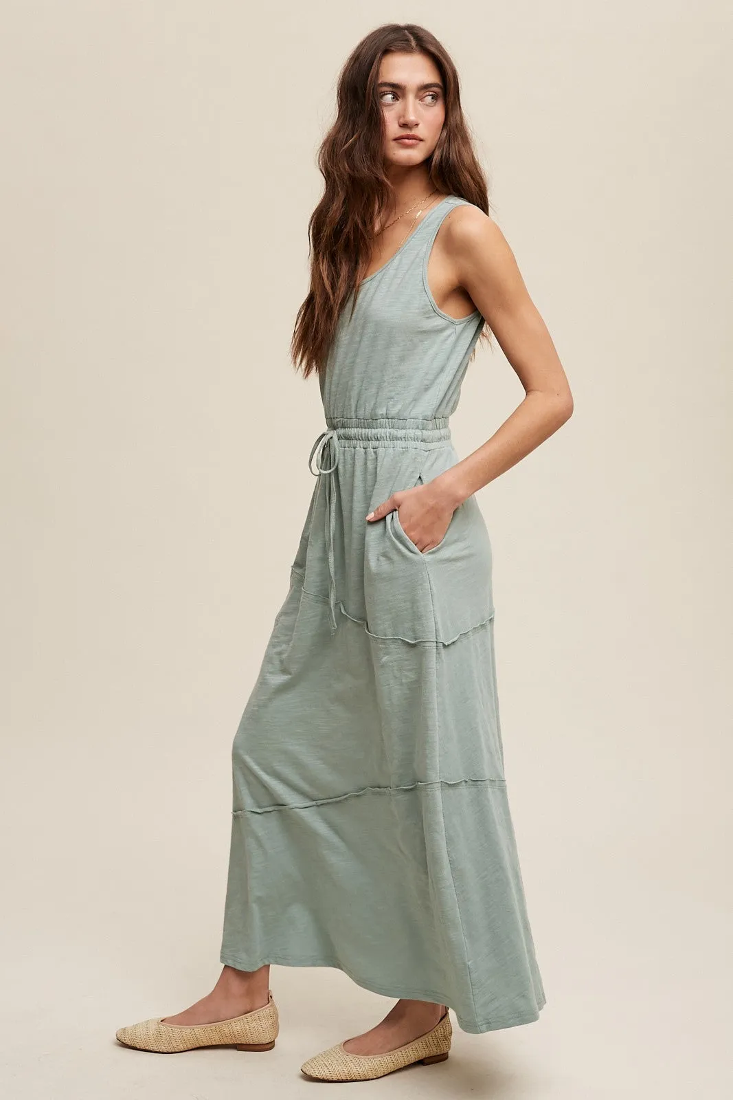 Gabrielle Terry Tank Maxi Dress