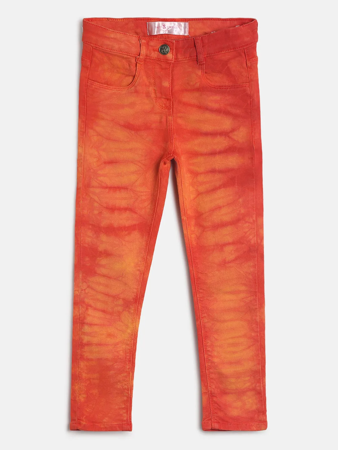 Girls Whiskered Orange Trouser