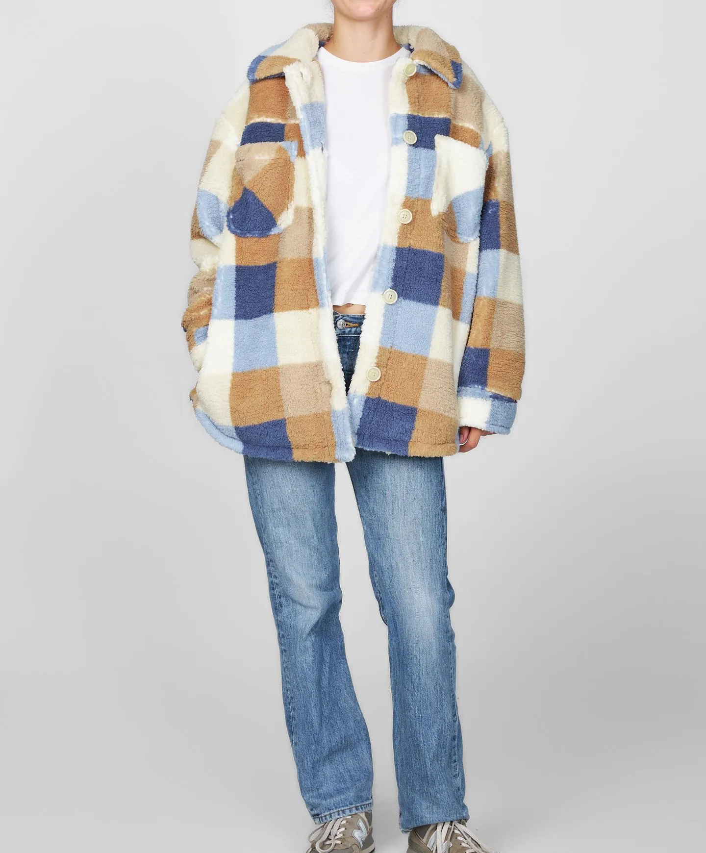 Heath Plaid Jacket - Winter White