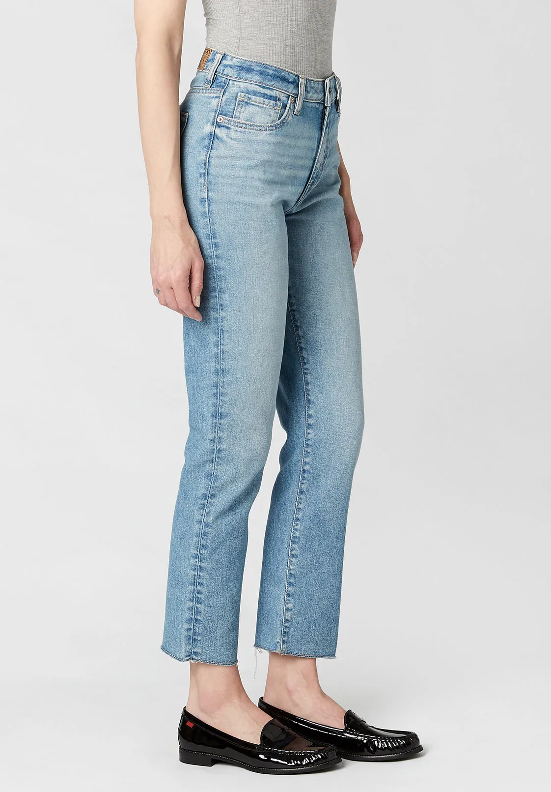 High Rise Straight Jayden Women's Jeans in Vintage Wash - BL15792