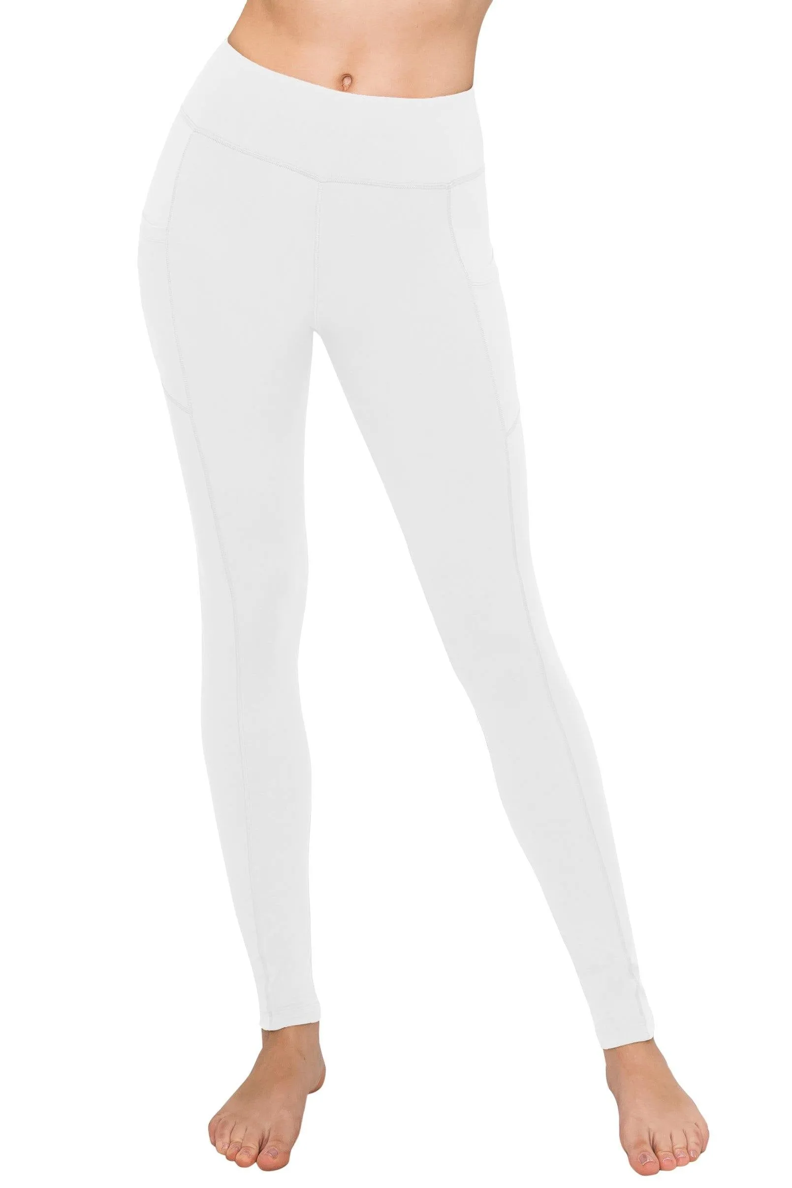 High Waist Leggings - Side Slanted Pocket