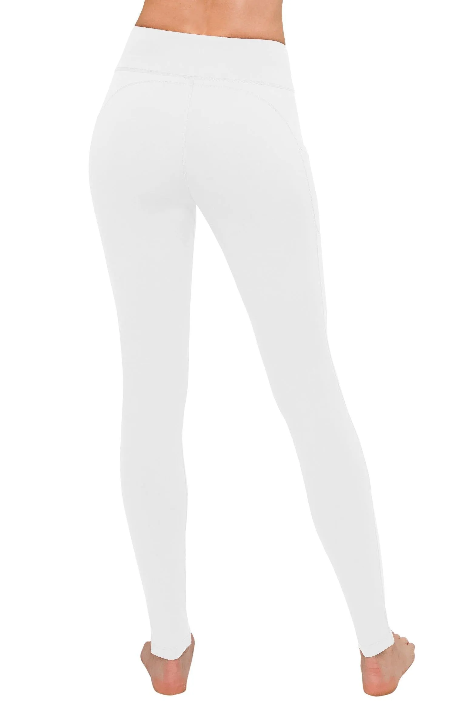 High Waist Leggings - Side Slanted Pocket