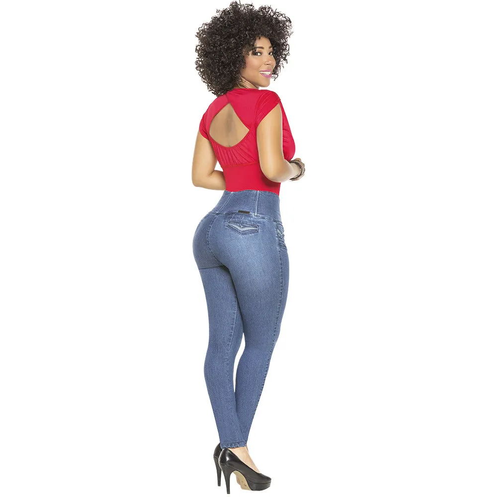 High wide waist skinny Jean for women - J8912