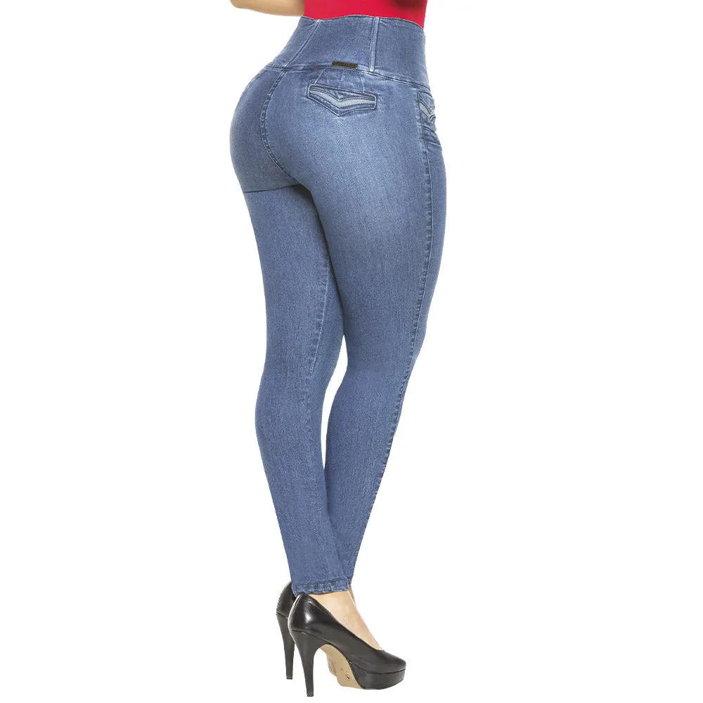 High wide waist skinny Jean for women - J8912