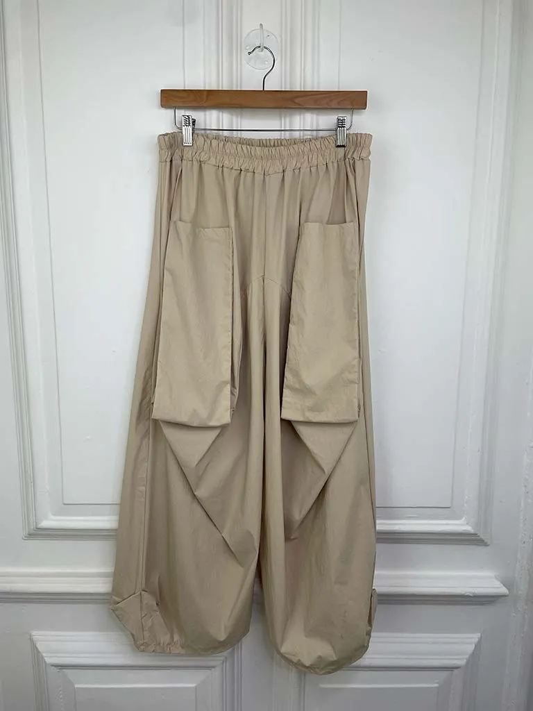 I.D Cargo Front Pocket Cocoon Trouser - Soft Sand