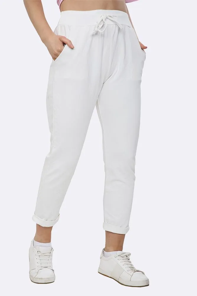 ITALIAN PLAIN POCKET TROUSERS