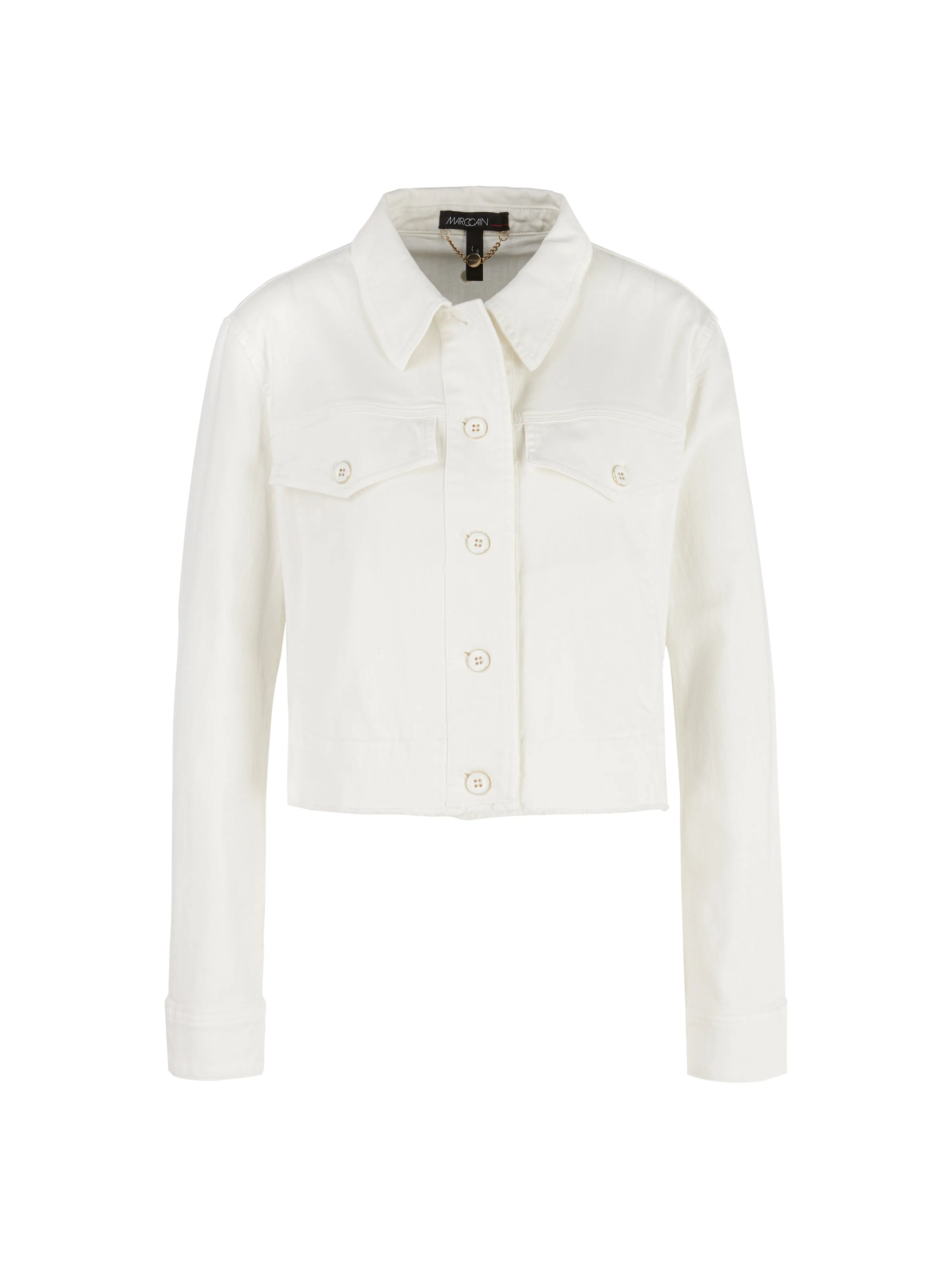 Jacket with Brooch - Off White