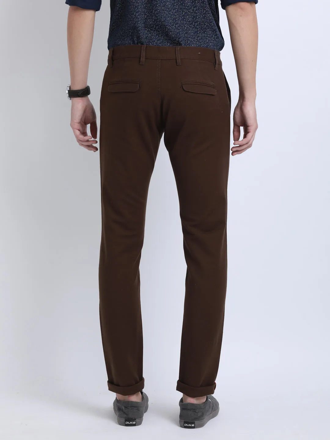 JDC Casual Solid Trouser - Brown