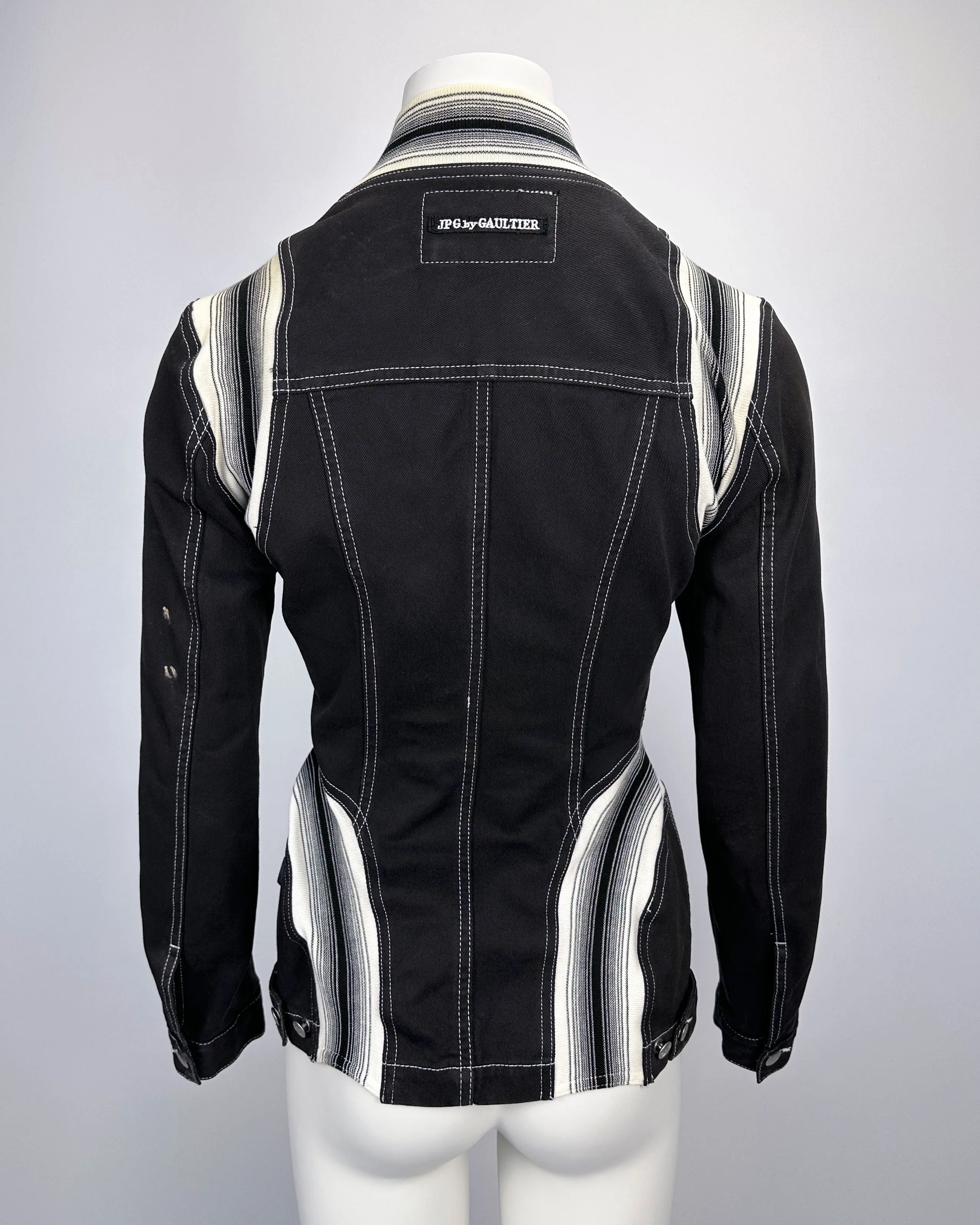 Jean Paul Gaultier Black & White Light Jacket 1990's