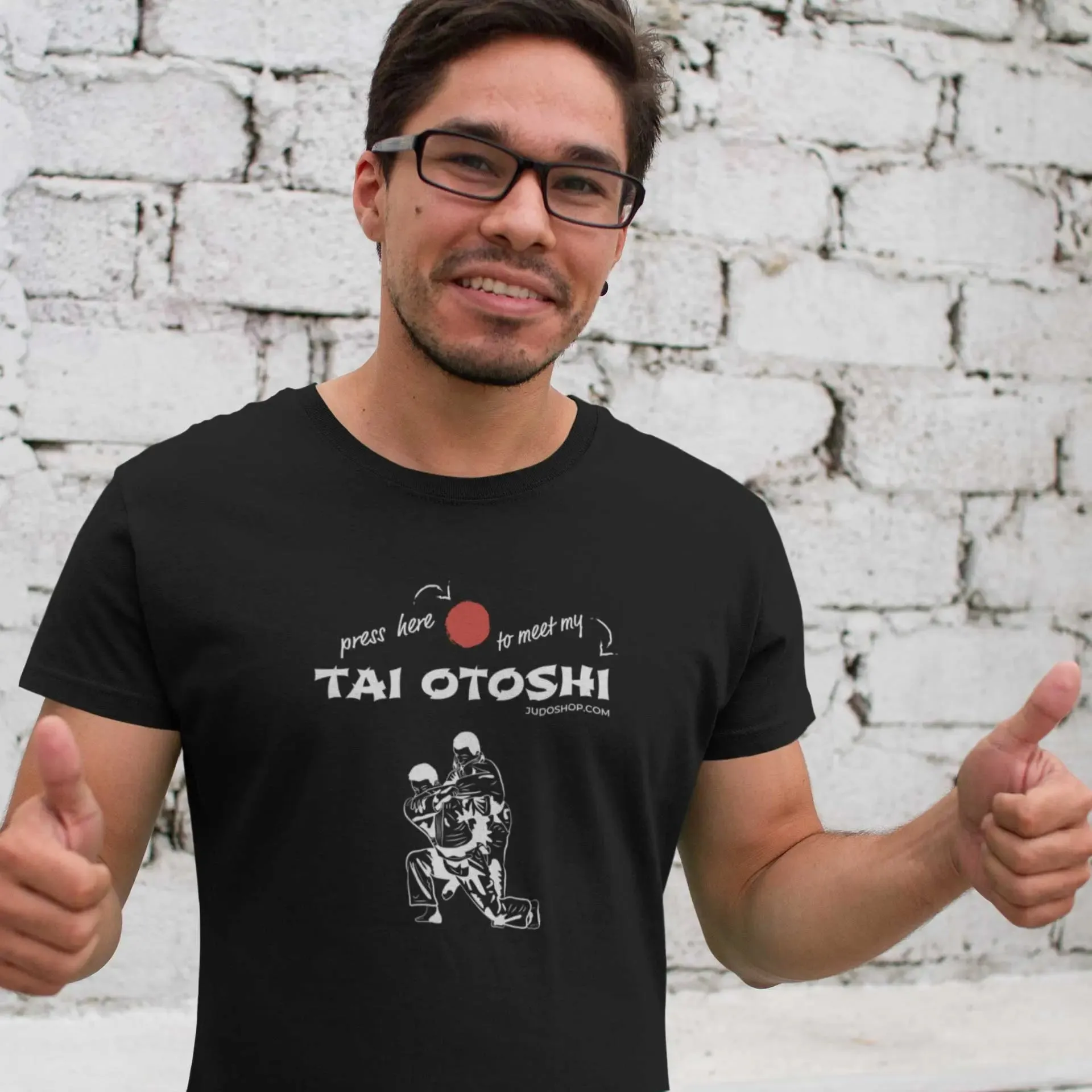 Judo T-Shirt Tai Otoshi Press Here