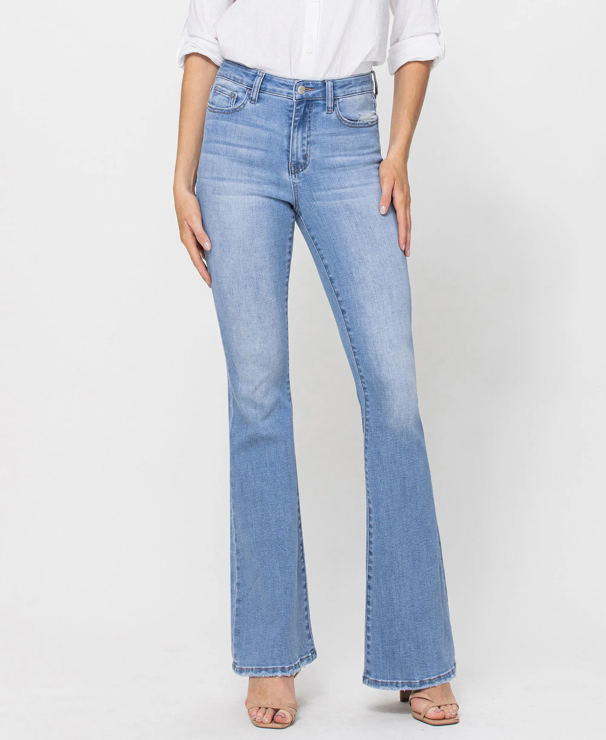 Just Fine - High Rise Flare Jeans