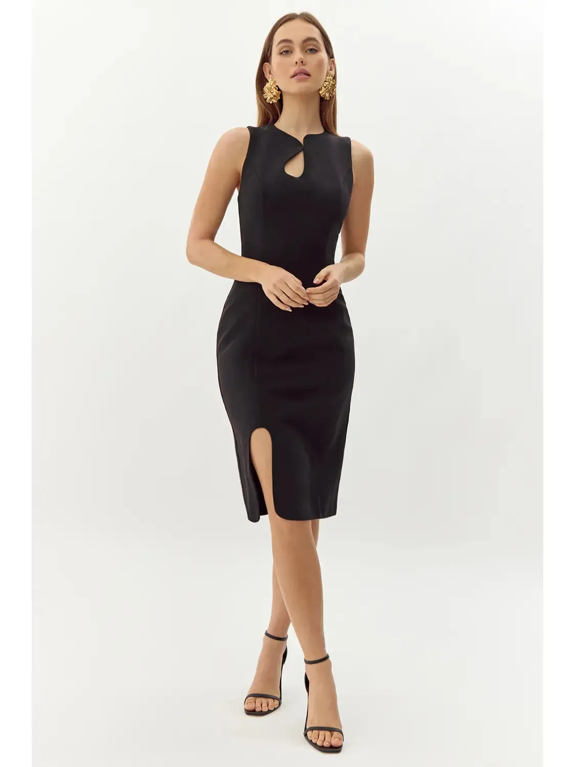 Kayla Wave Cut Sheath Dress