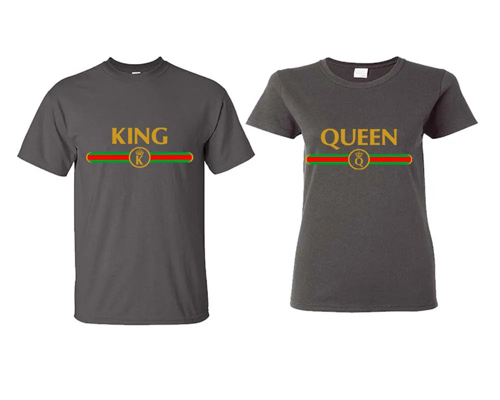 King and Queen Couple Matching Shirts, Design Man and Woman Shirts