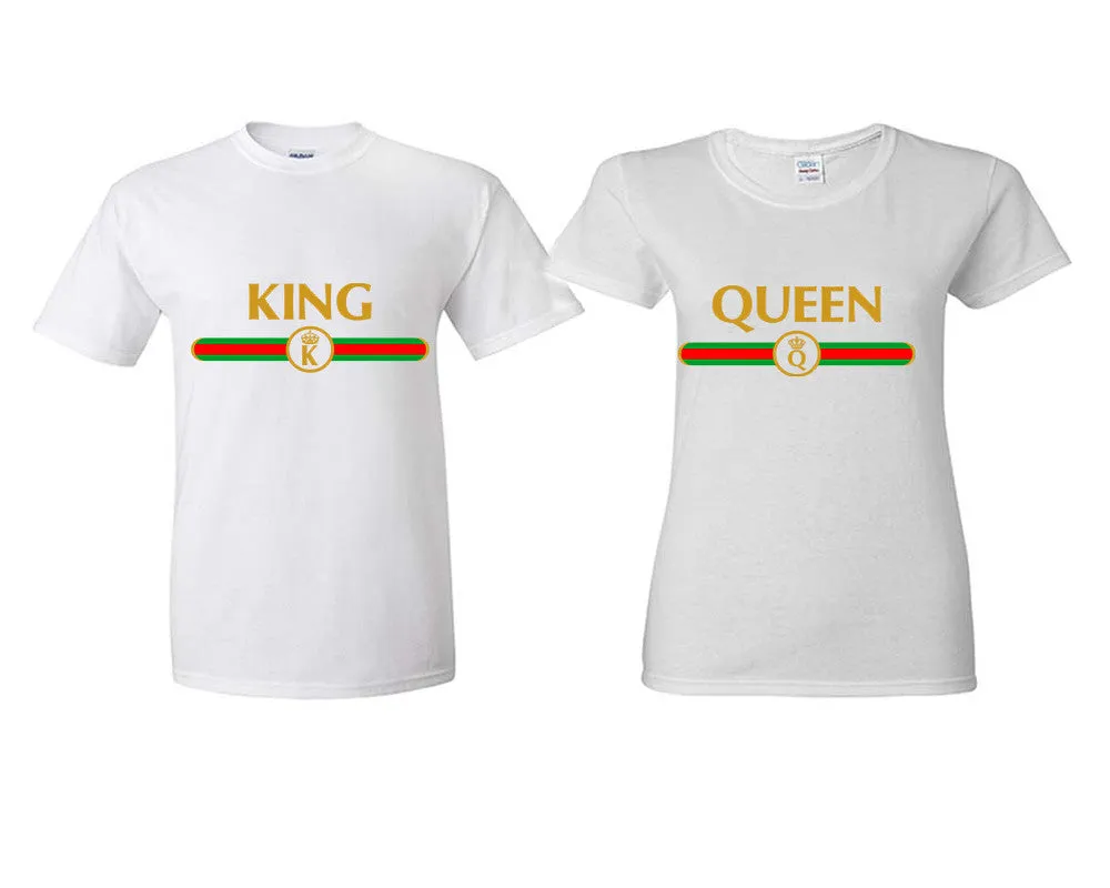 King and Queen Couple Matching Shirts, Design Man and Woman Shirts