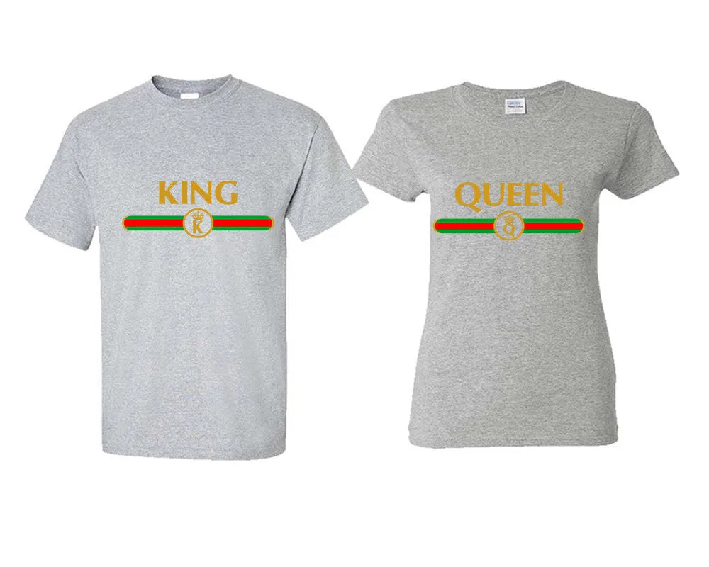 King and Queen Couple Matching Shirts, Design Man and Woman Shirts