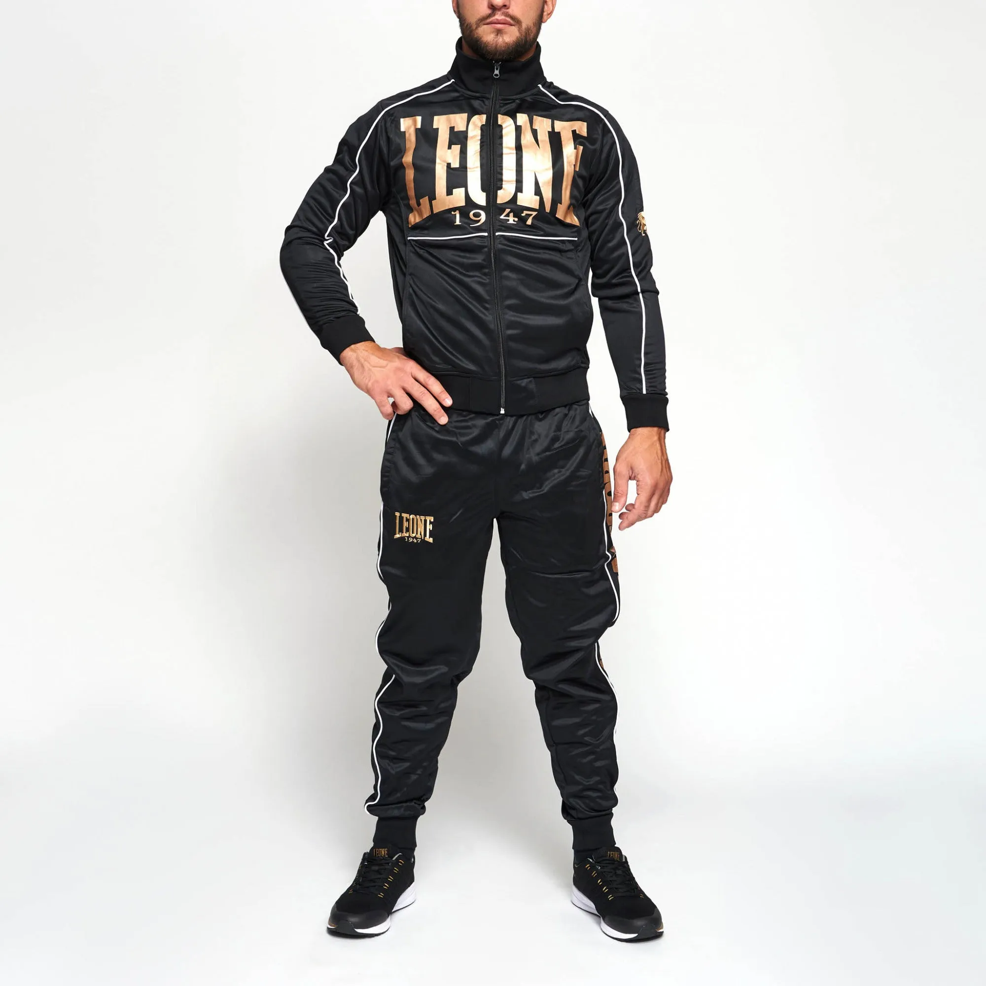 Leone Premium men's tracksuit AB300 black