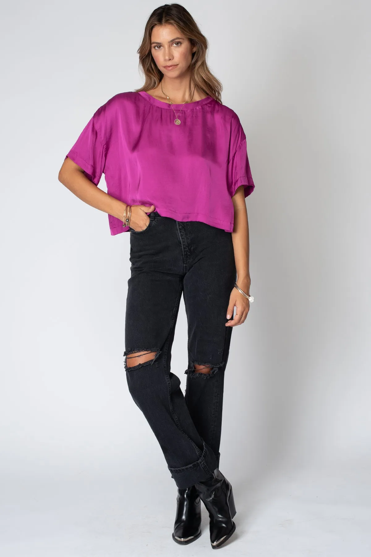 LUNA CROP TEE