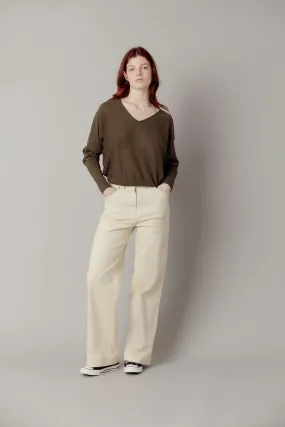 LYNX Organic Cotton Trousers - Soft Putty