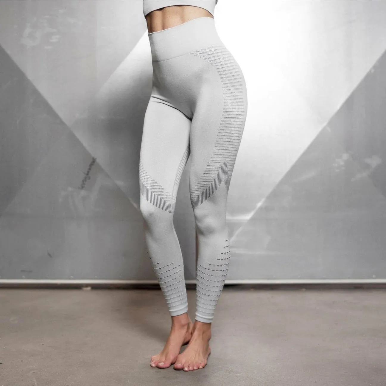 Mesh Leggings - Stone Grey