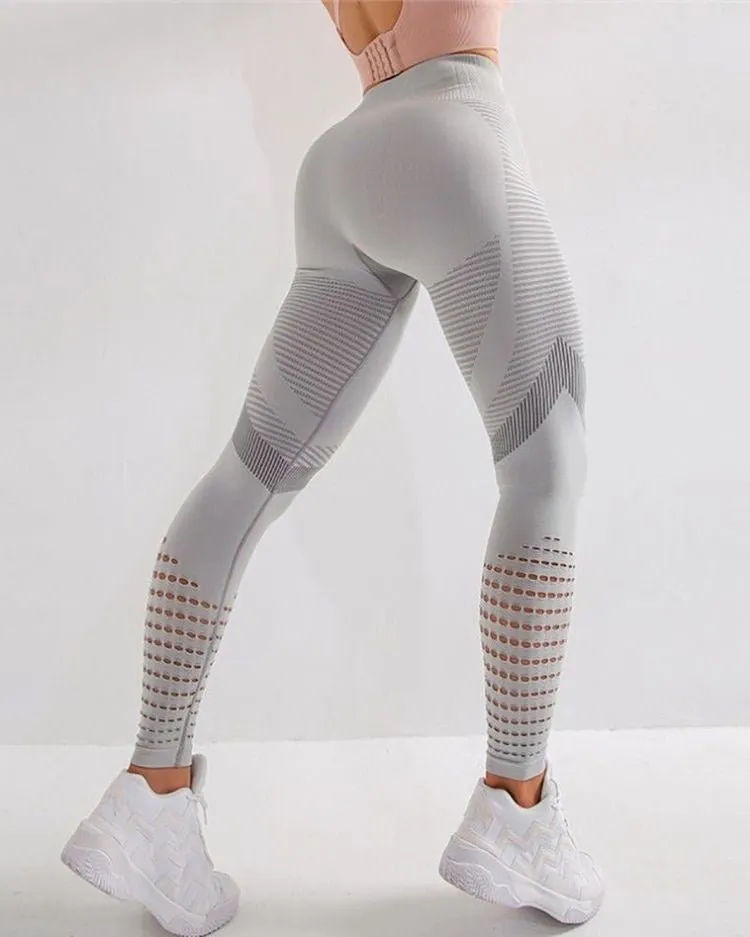 Mesh Leggings - Stone Grey