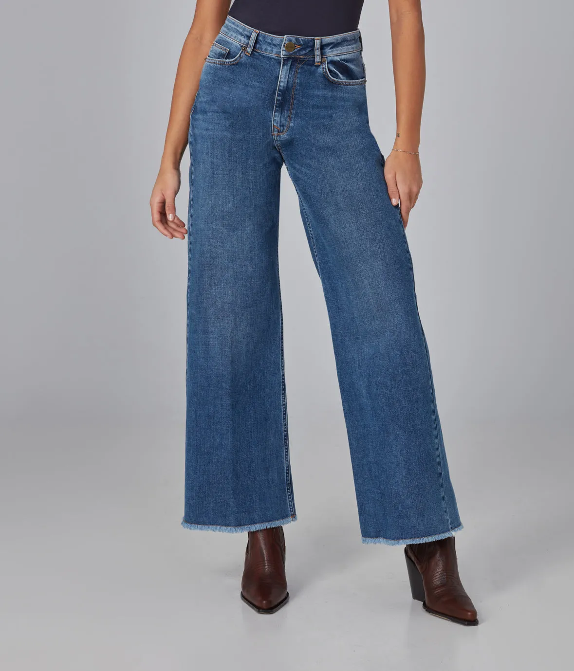 MILAN-DIS High Rise Wide Leg Jeans