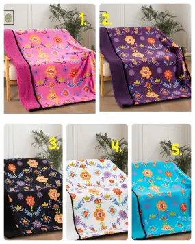 Native Floral SHERPA BLANKET