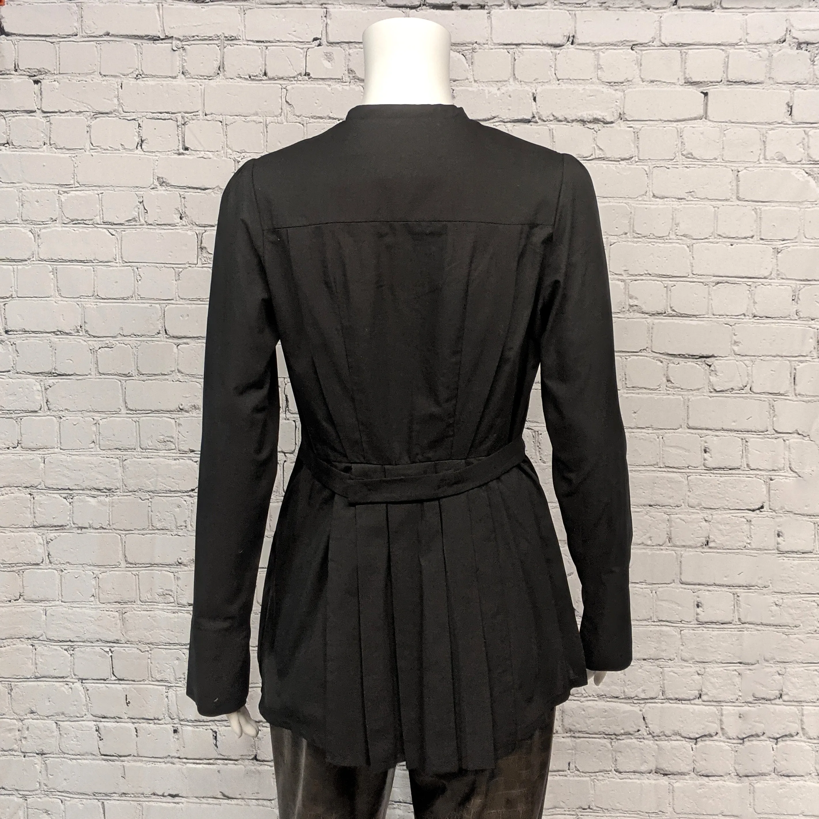 NEW! Ife Jacket in Black with Khaki Tie by Kim Schalk