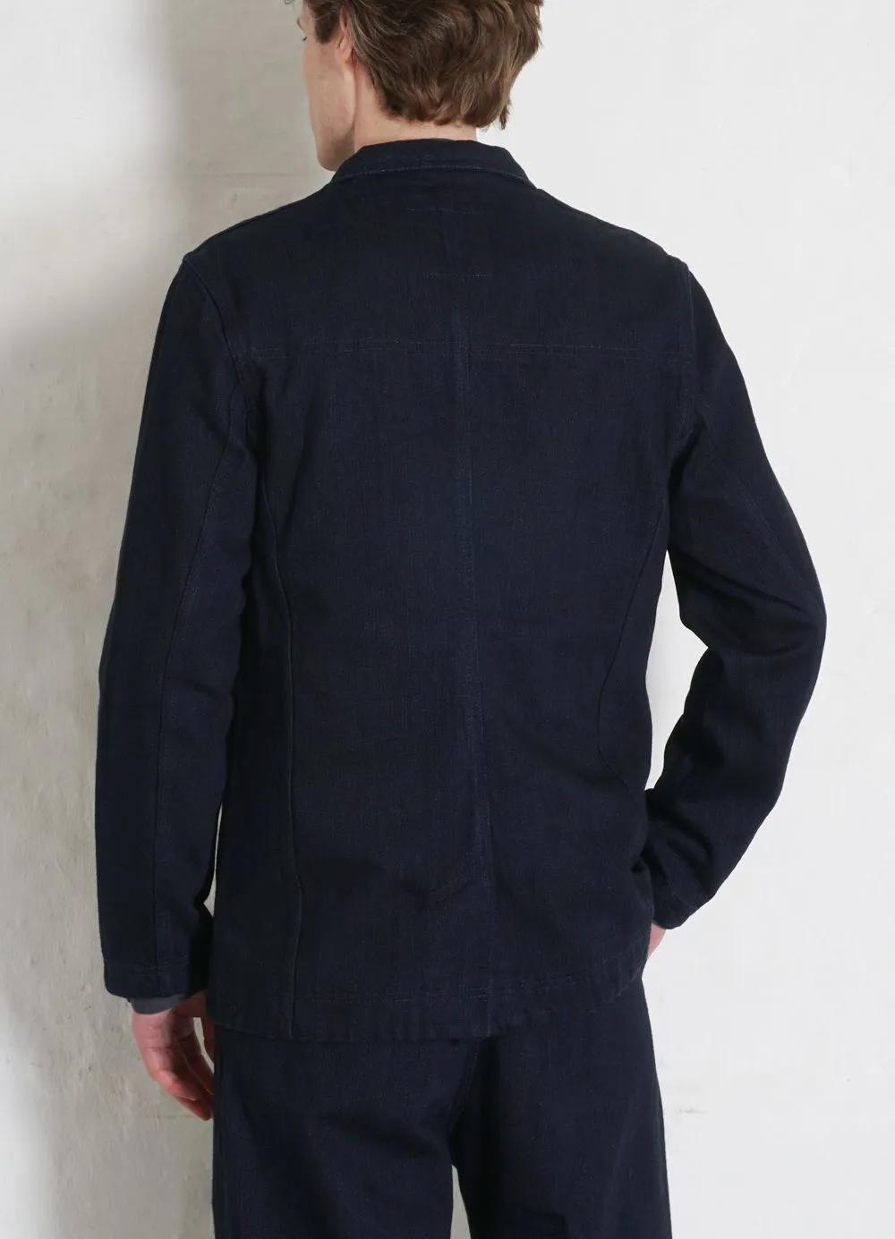 NICOLAI | Informal 3-button Blazer | Black Indigo