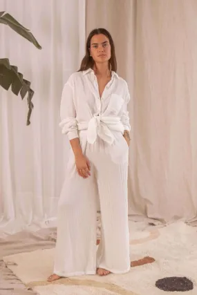 OFF-WHITE MUSLIN TROUSERS