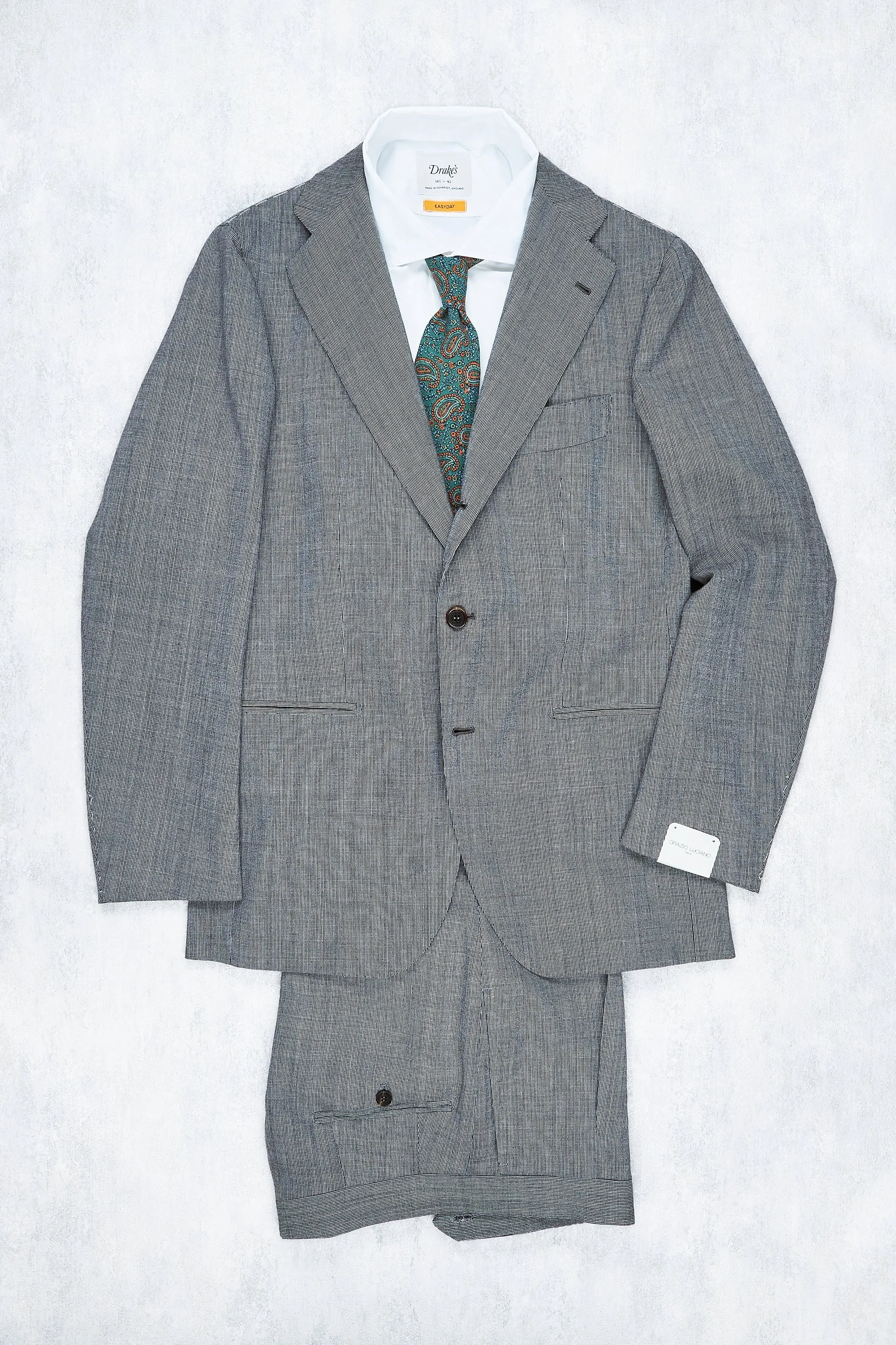 Orazio Luciano Grey Fox Brothers Wool Summer Sportex Suit