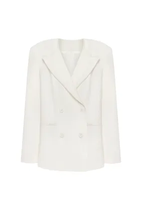 Panache white single-breasted blazer, Xo Xo