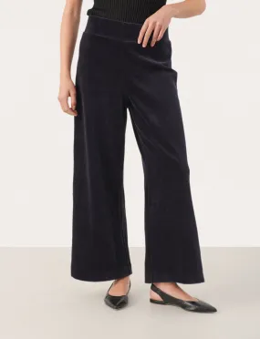 PART TWO ILLISANNA DARK NAVY CORD TROUSERS