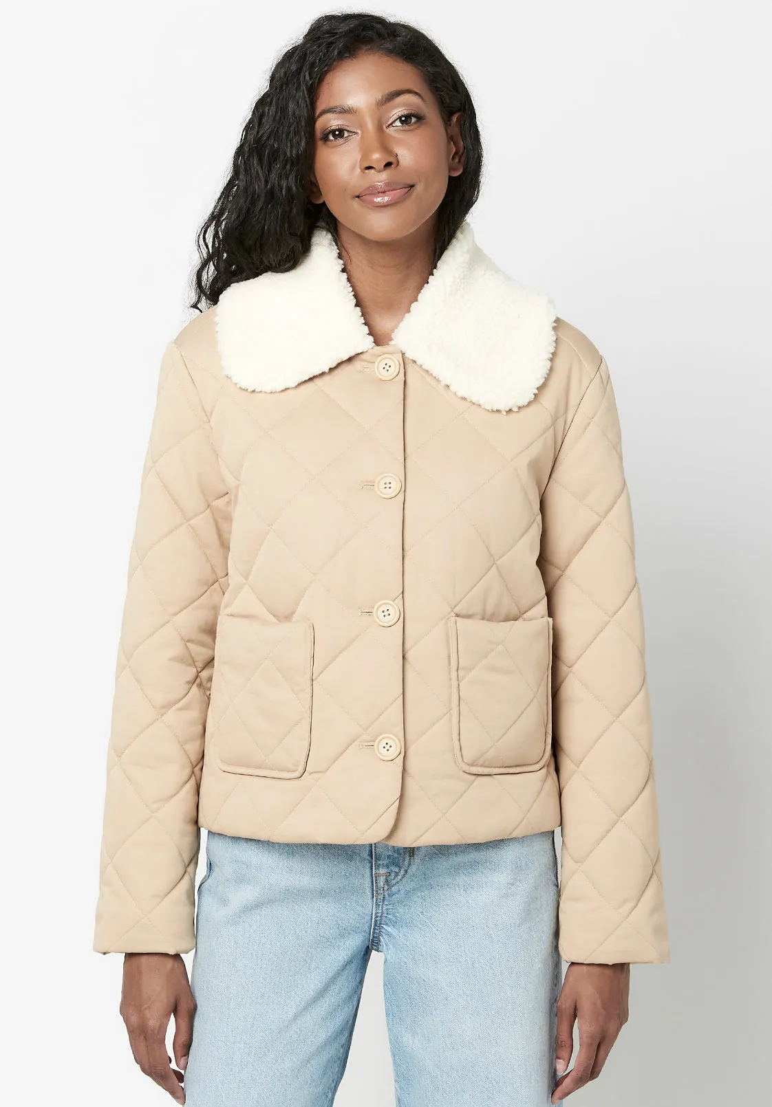 Quilted Sherpa Clementine Jacket - JK0522F