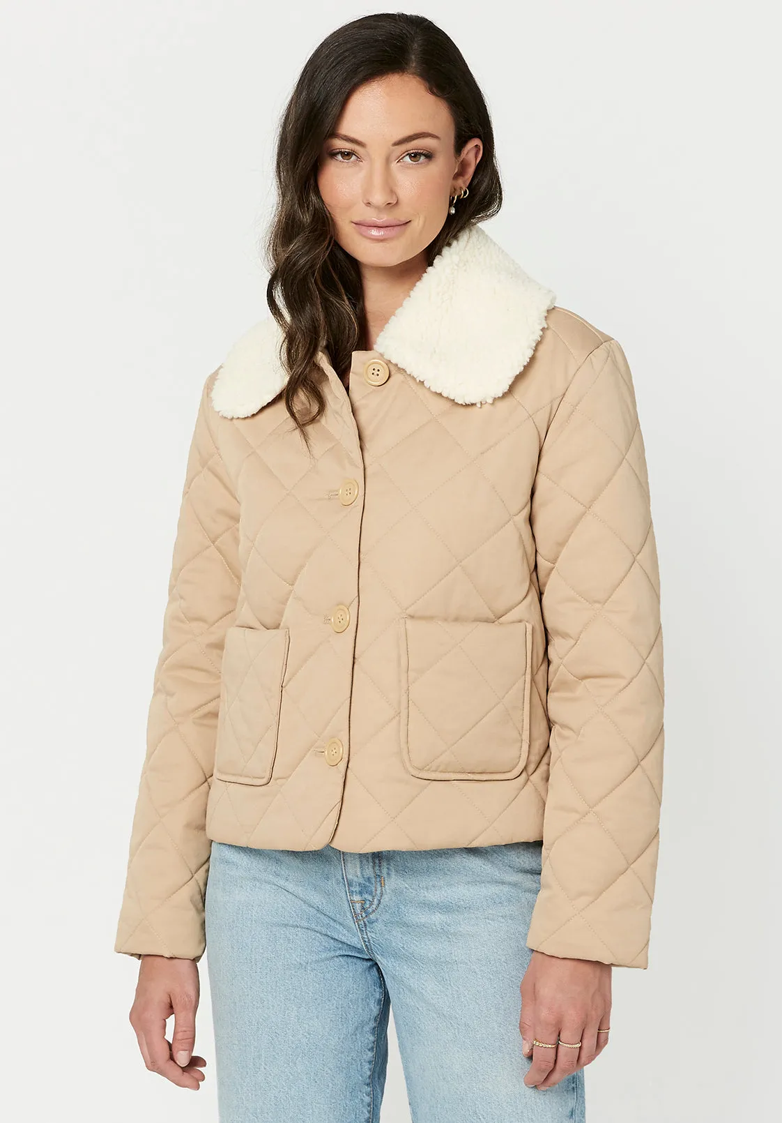 Quilted Sherpa Clementine Jacket - JK0522F