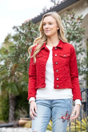 Red Denim Jacket