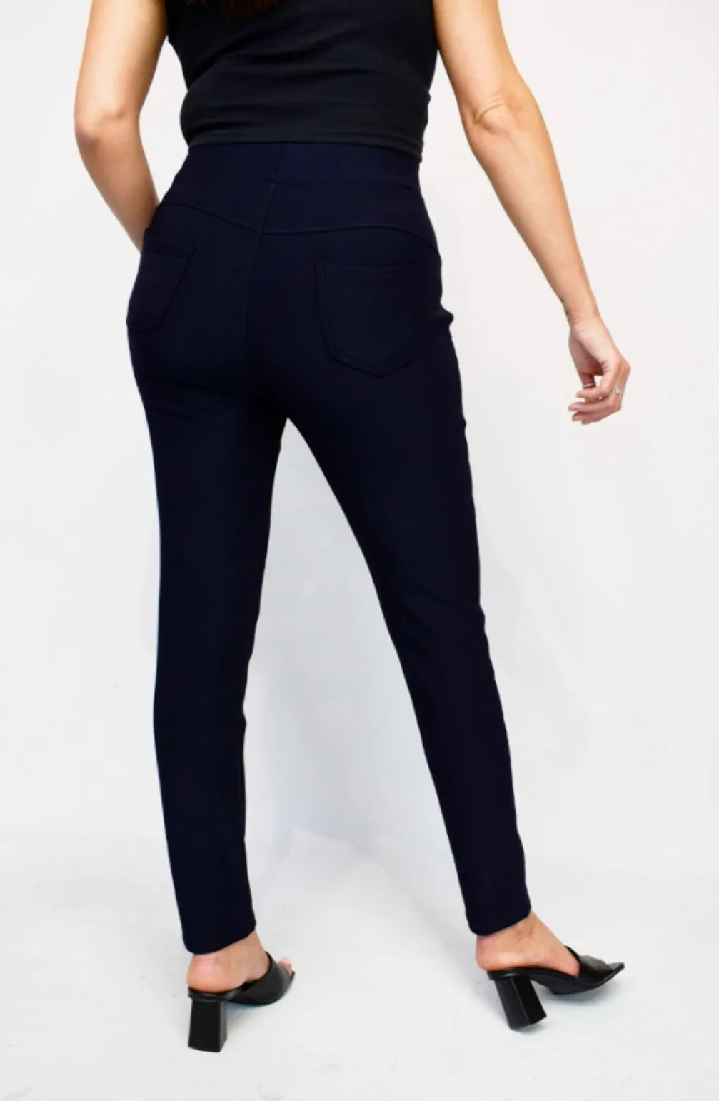 Ruth - Navy Super Stretch Leggings