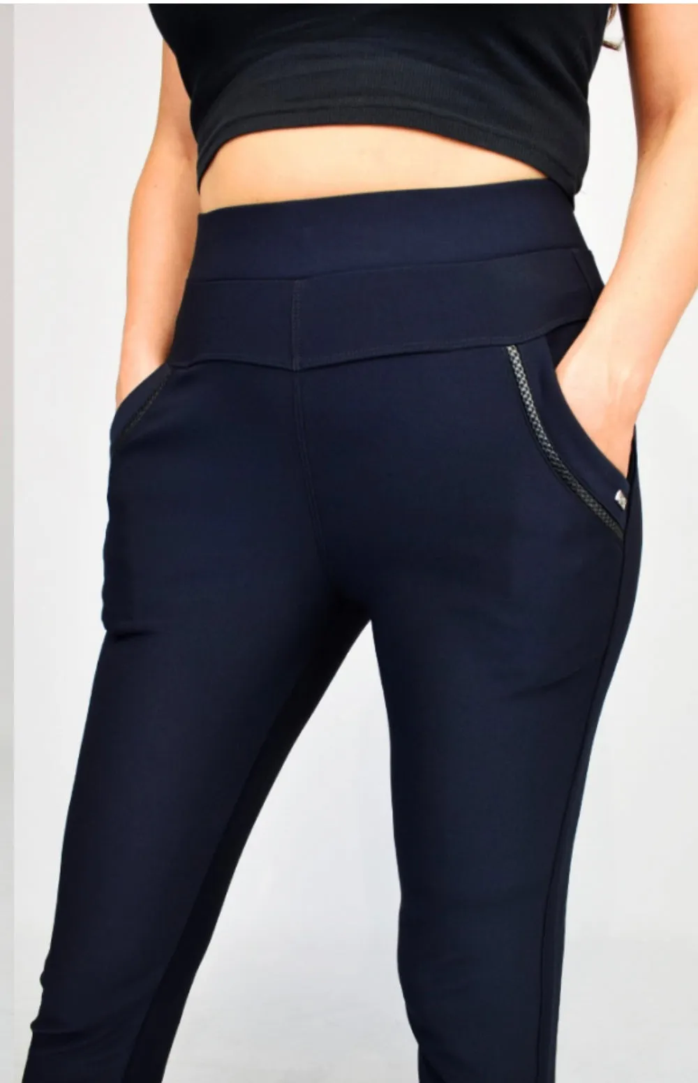 Ruth - Navy Super Stretch Leggings