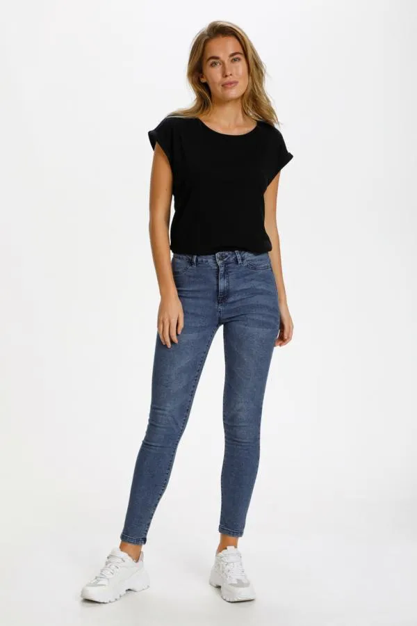 Saint Tropez Skinny Jeans Mid Blue