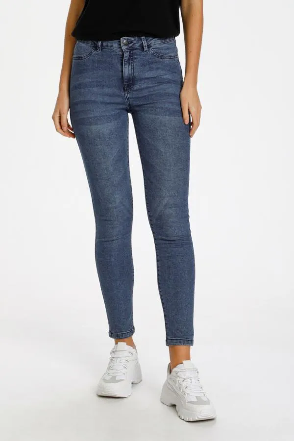 Saint Tropez Skinny Jeans Mid Blue