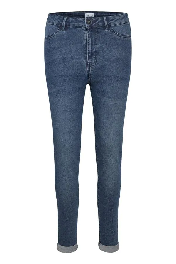 Saint Tropez Skinny Jeans Mid Blue