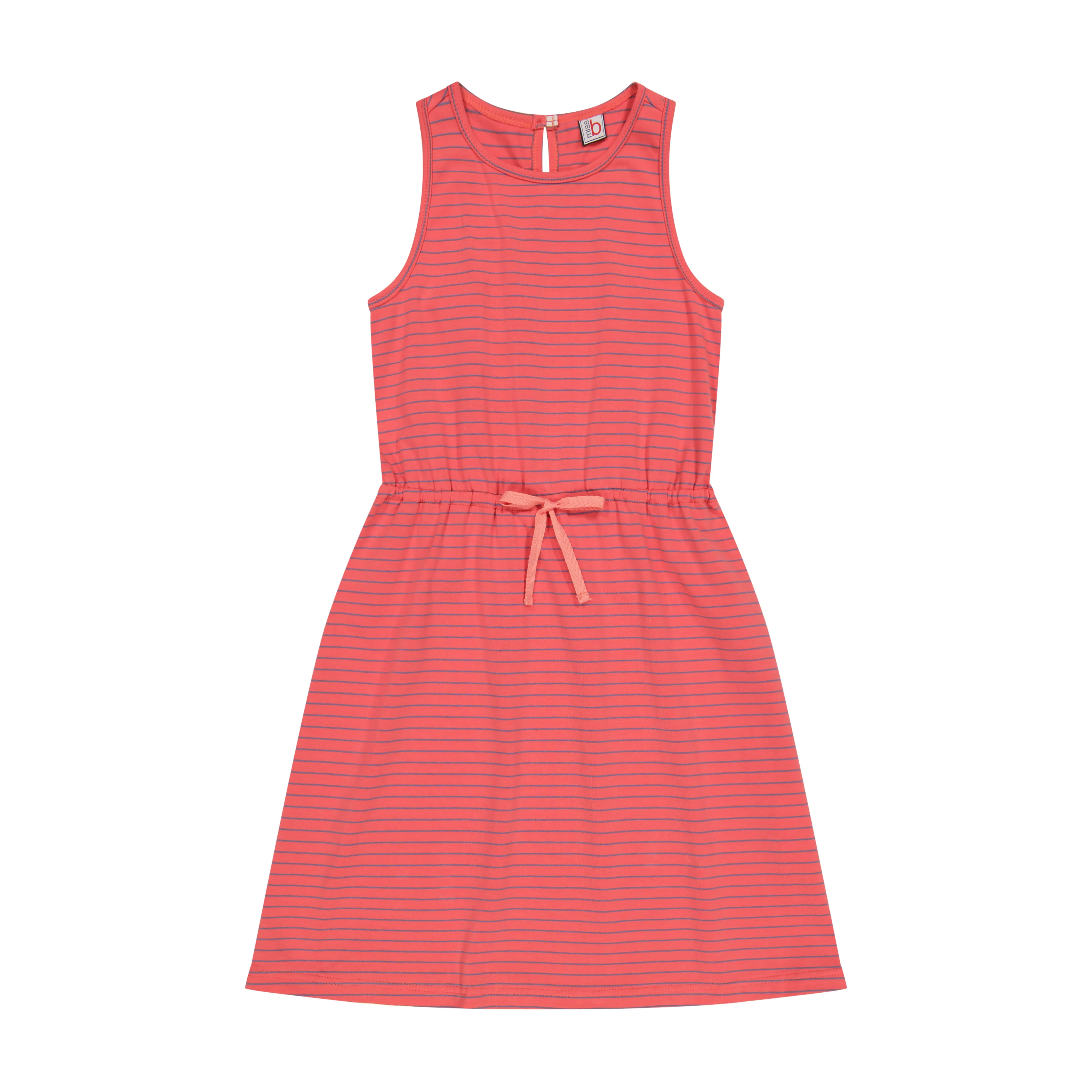 Sara Racerback Dress Red Mini Navy Stripe