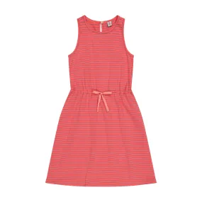 Sara Racerback Dress Red Mini Navy Stripe