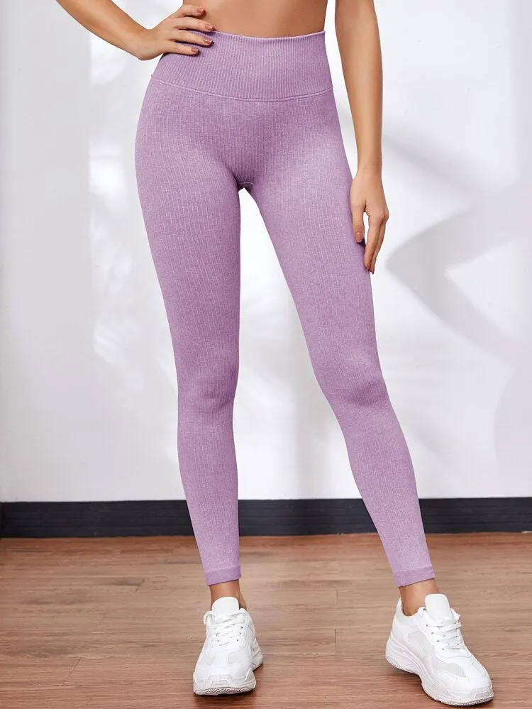 Seamless Yoga Leggings - Pastel