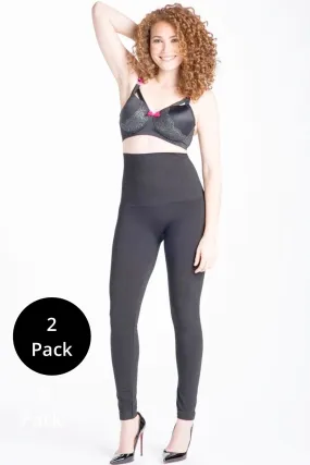 Snapback™ Postpartum Leggings - Black (2 Pack)