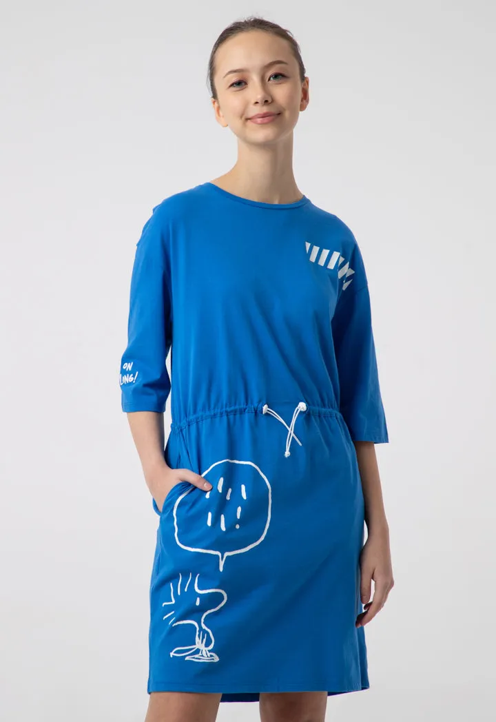 Snoopy Dress With Elasticated Waist