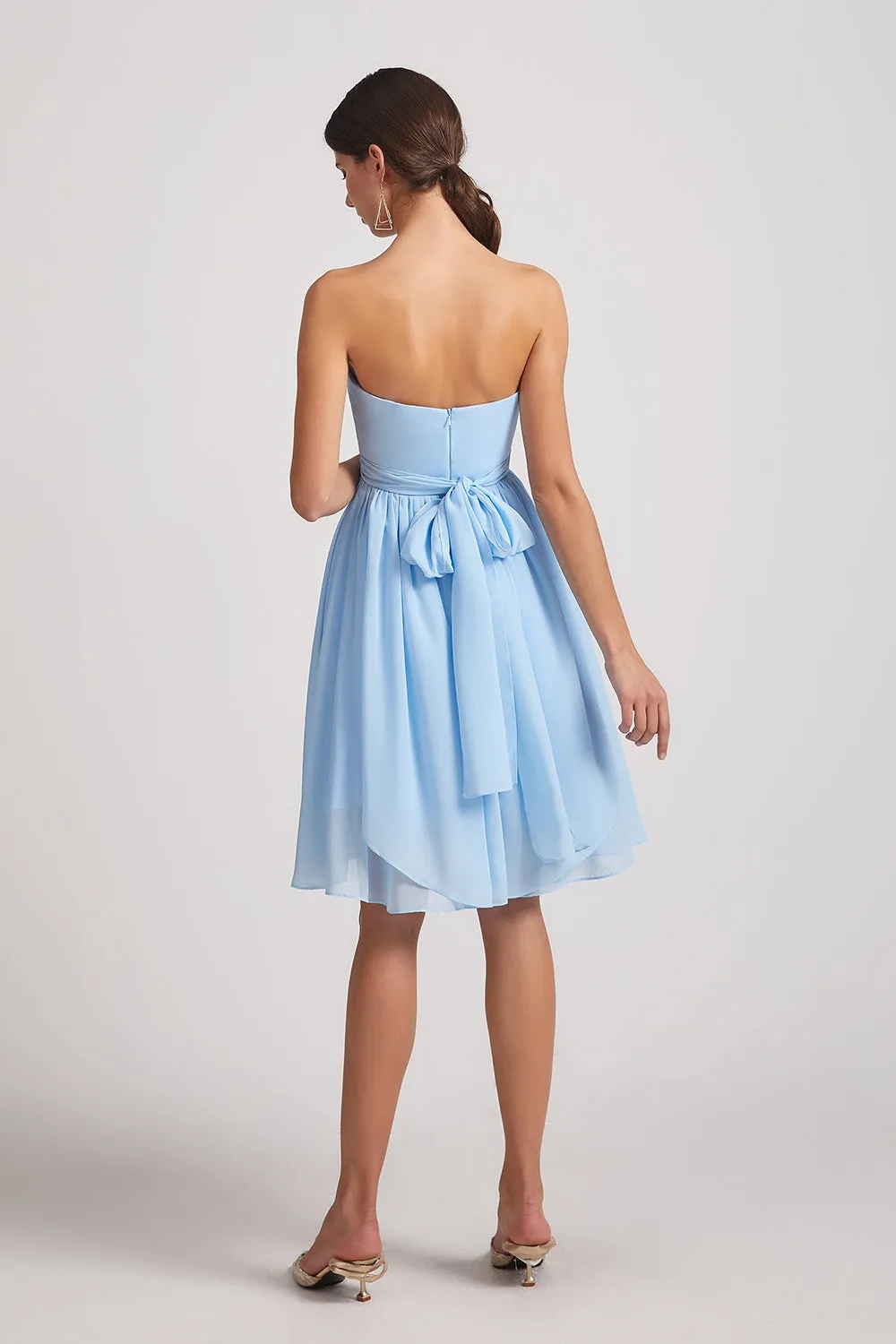 Sweetheart Convertible Short Chiffon Bridesmaid Dresses (AF0159)