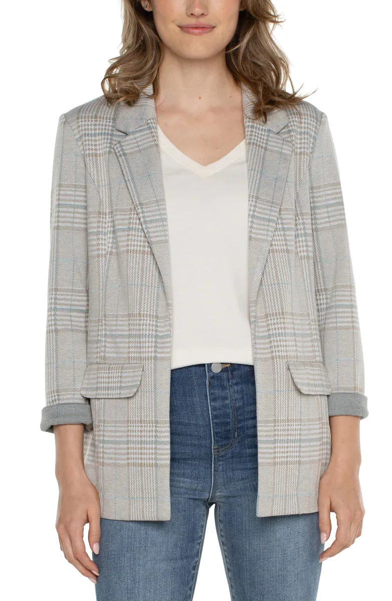 The Jana Plaid Boyfriend Blazer