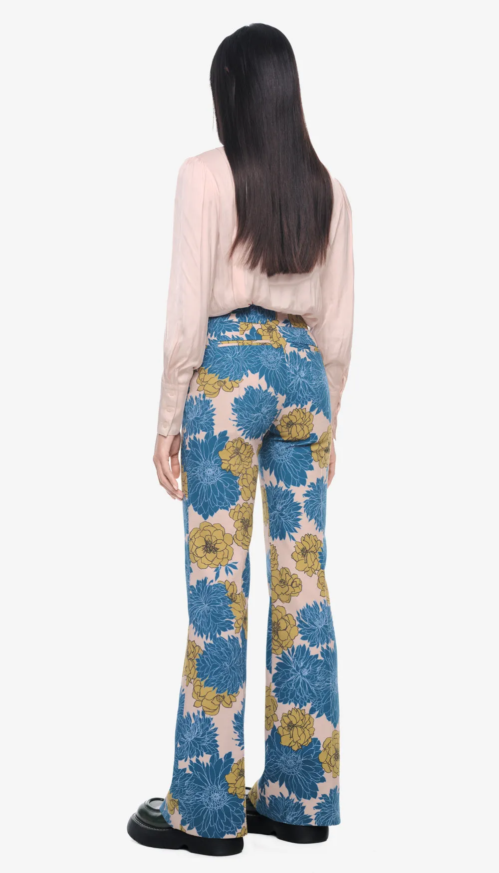 Wide Leg Pintuck Trouser